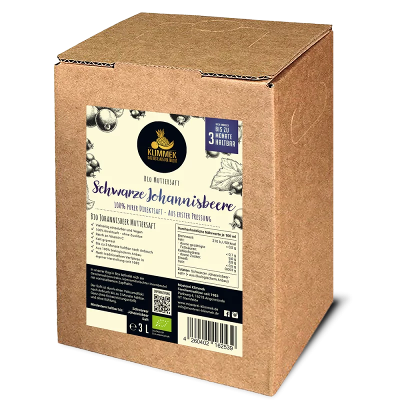 BIO schwarzer Johannisbeer Saft