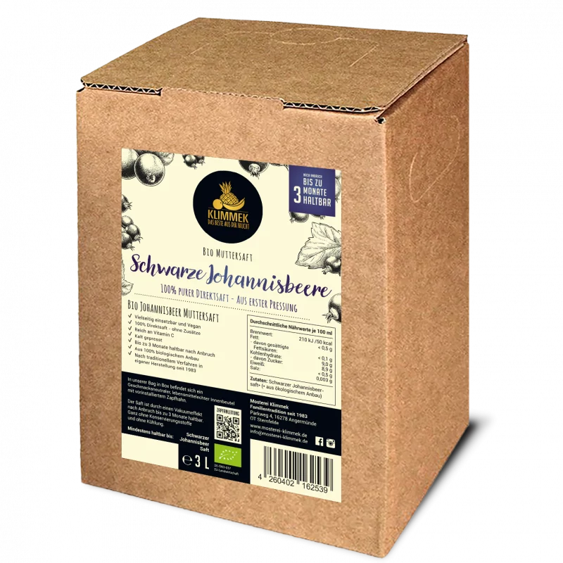 BIO schwarzer Johannisbeer Saft