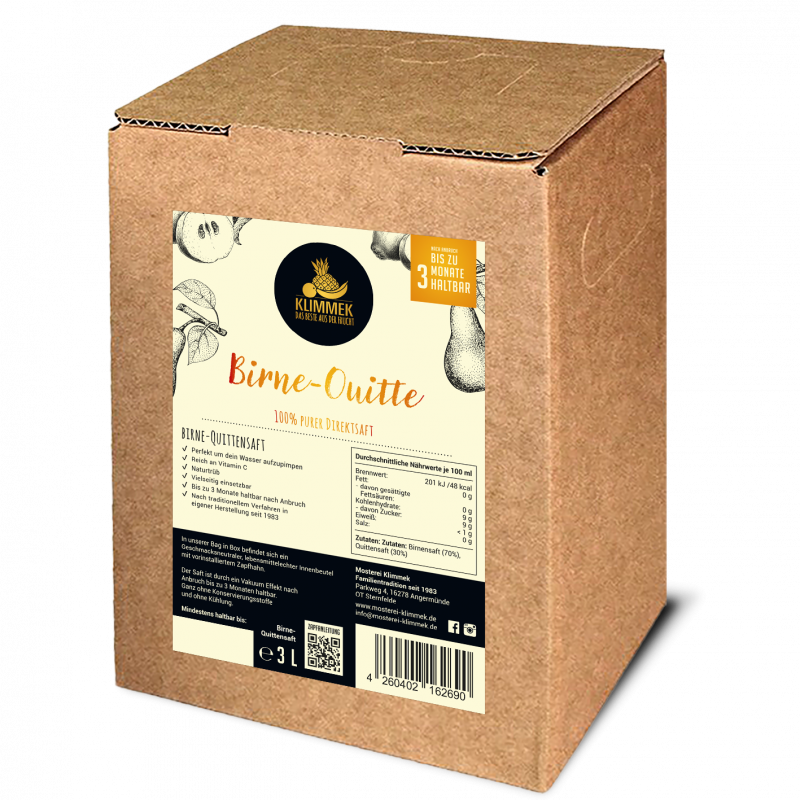 Birne-Quitten Saft naturtrüb